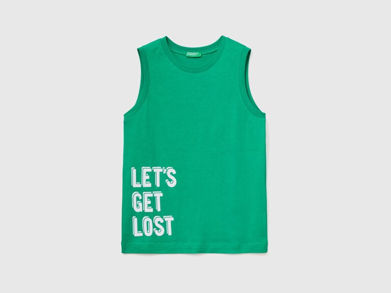 (image for) benetton shop online Canotta con stampa lettering